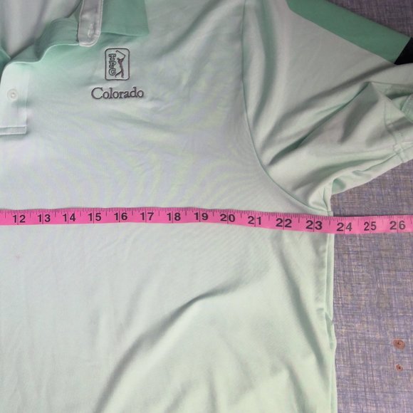 TPC Colorado Golf Polo Shirt Under Armour Green Men's XL - Picture 8 of 9